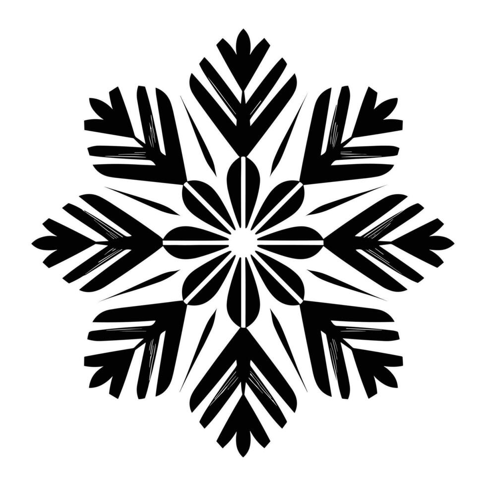 Merry Christmas Snowflake vector