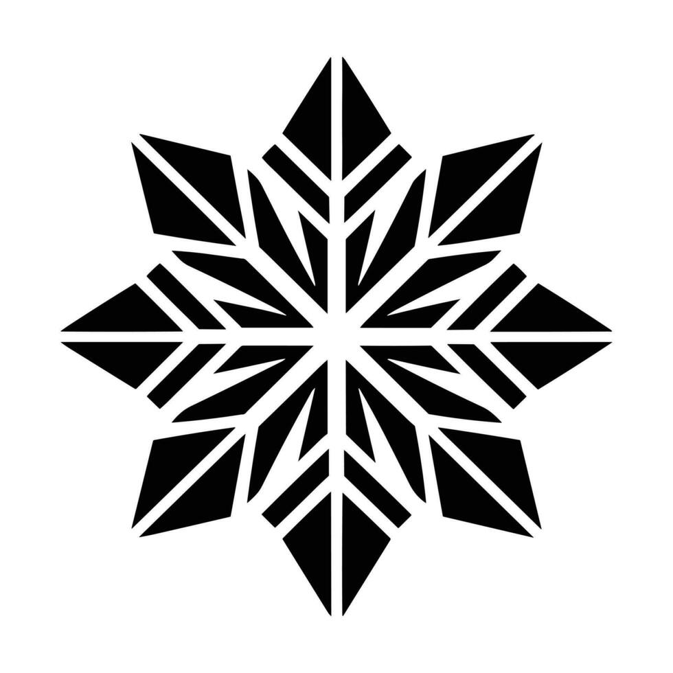 Beautiful Merry Christmas Snowflake vector