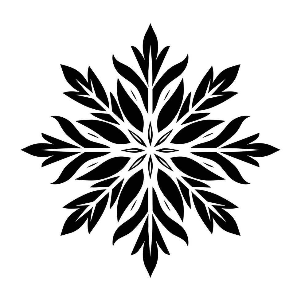 Merry Christmas Snowflake vector