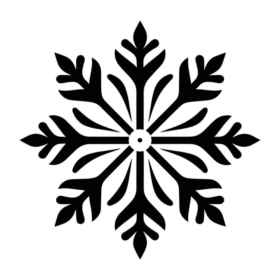 Merry Christmas Snowflake vector