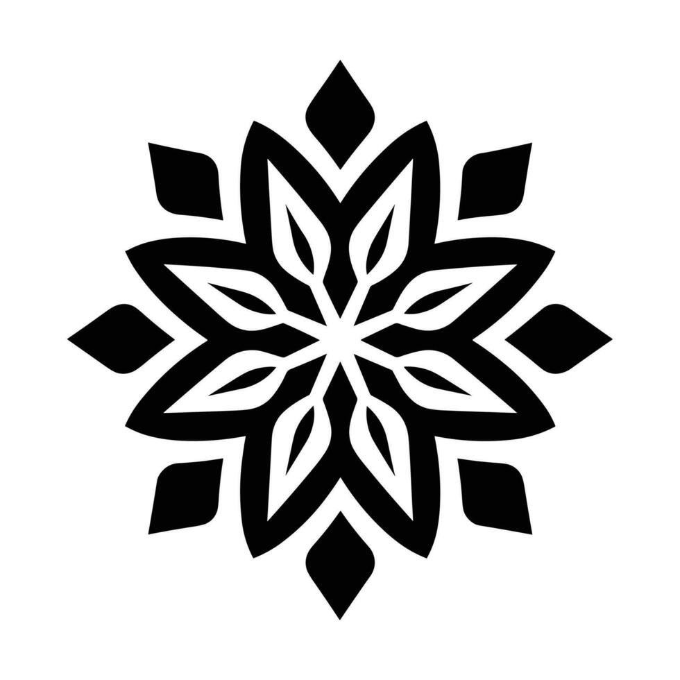 Merry Christmas Snowflake vector