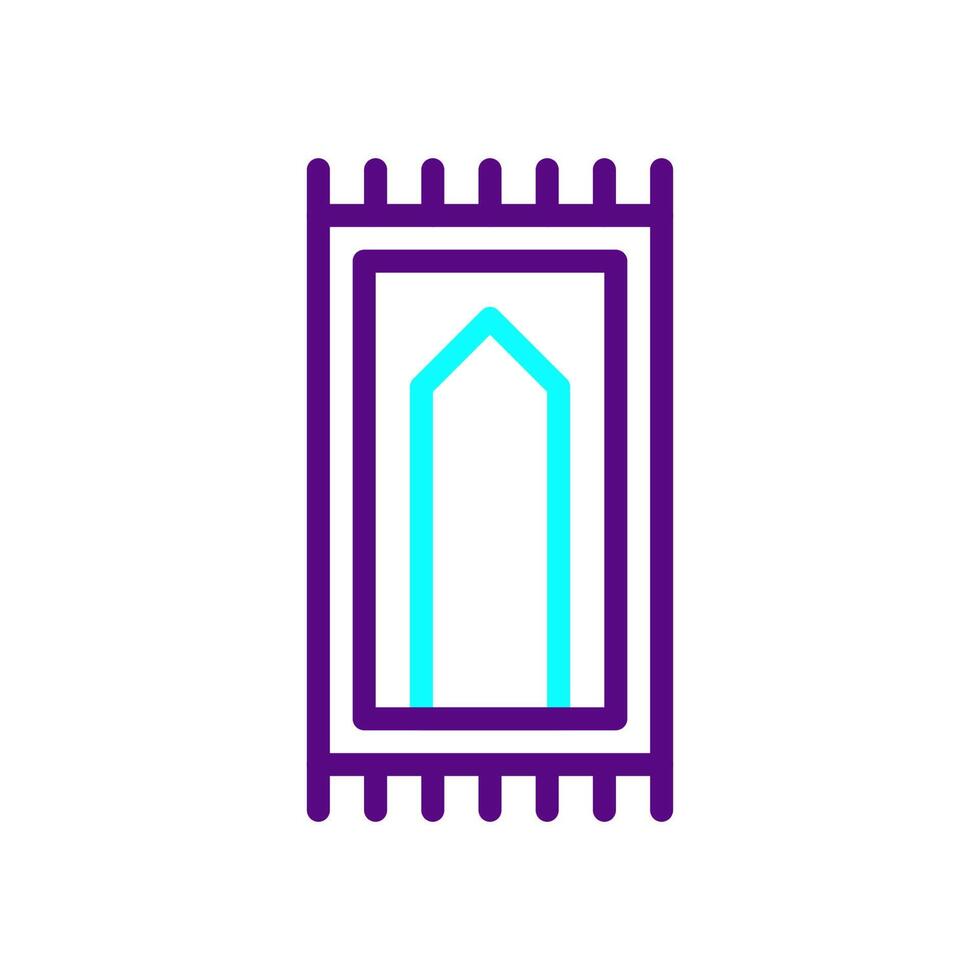 Rug icon duocolor purple blue colour ramadan symbol illustration perfect. vector