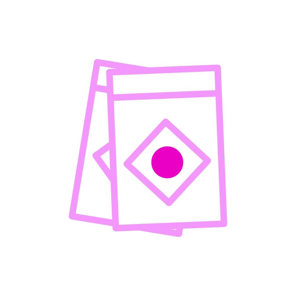 papel icono duotono rosado color chino nuevo año símbolo Perfecto. vector