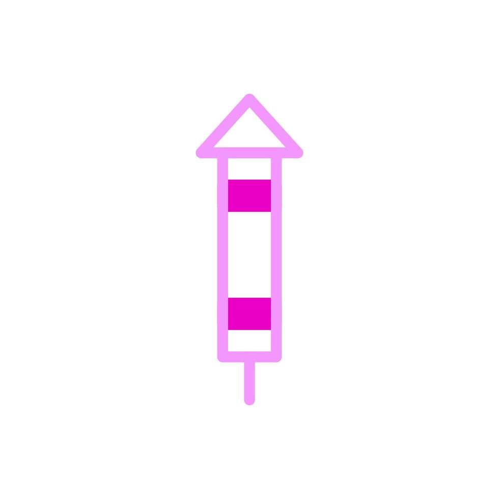 Firecrackers icon duotune pink colour chinese new year symbol perfect. vector