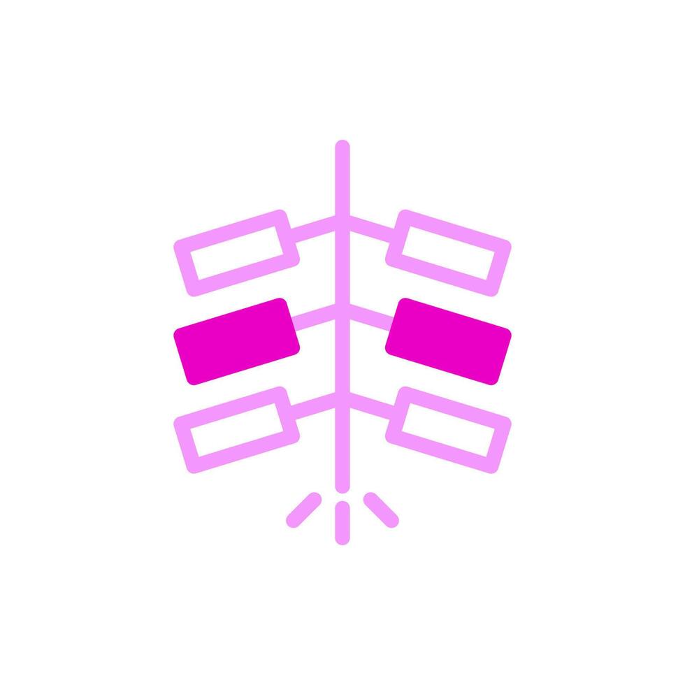 Firecrackers icon duotune pink colour chinese new year symbol perfect. vector