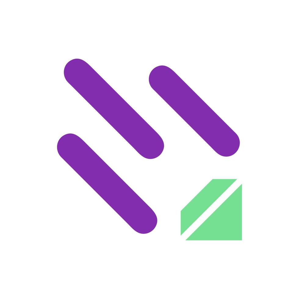 Comet icon solid purple green colour universe symbol perfect. vector