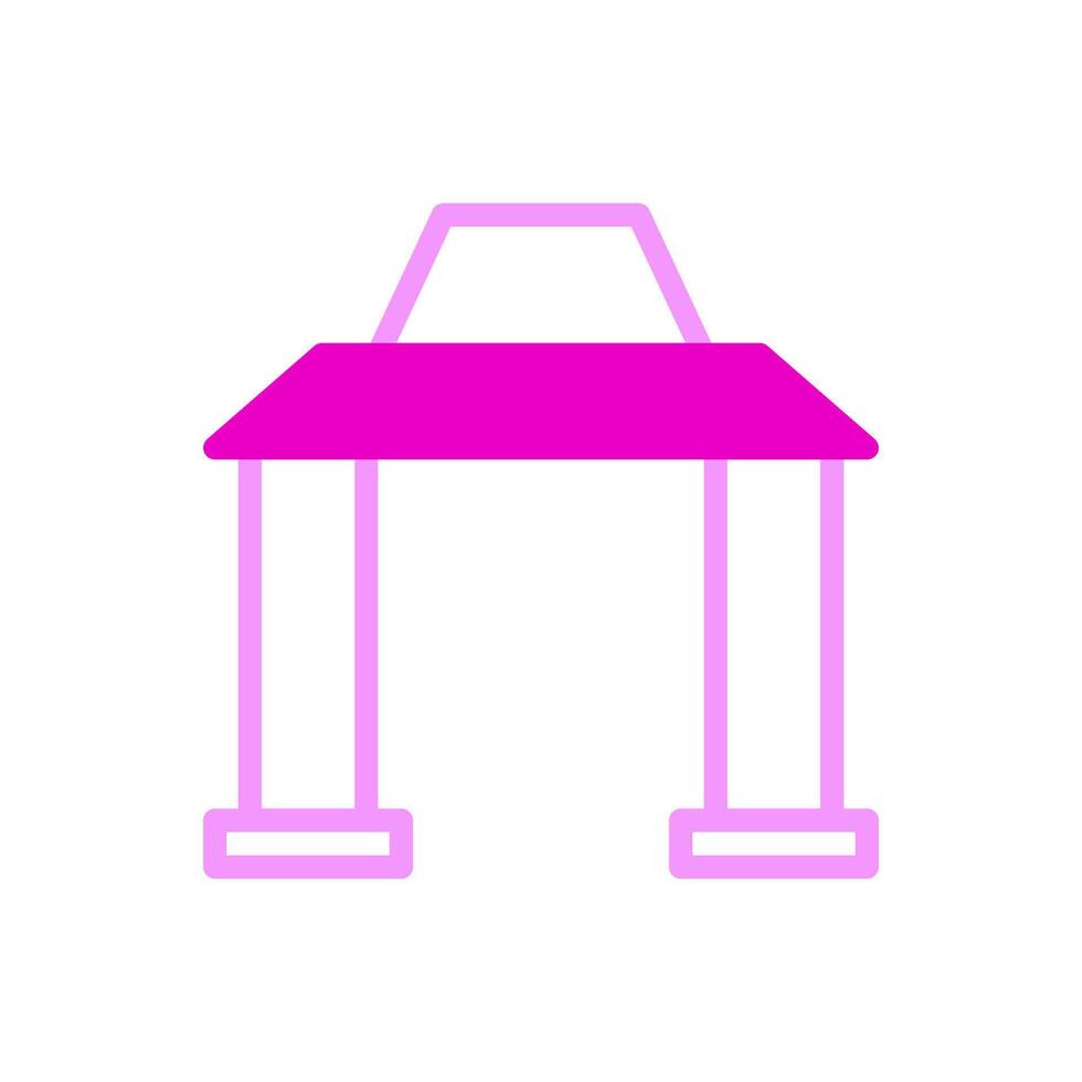 Arch icon duotune pink colour chinese new year symbol perfect. vector