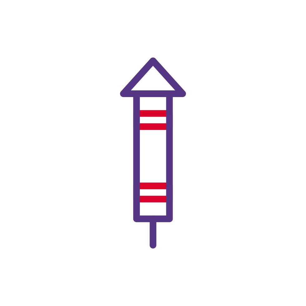 Firecrackers icon duocolor red purple colour chinese new year symbol perfect. vector