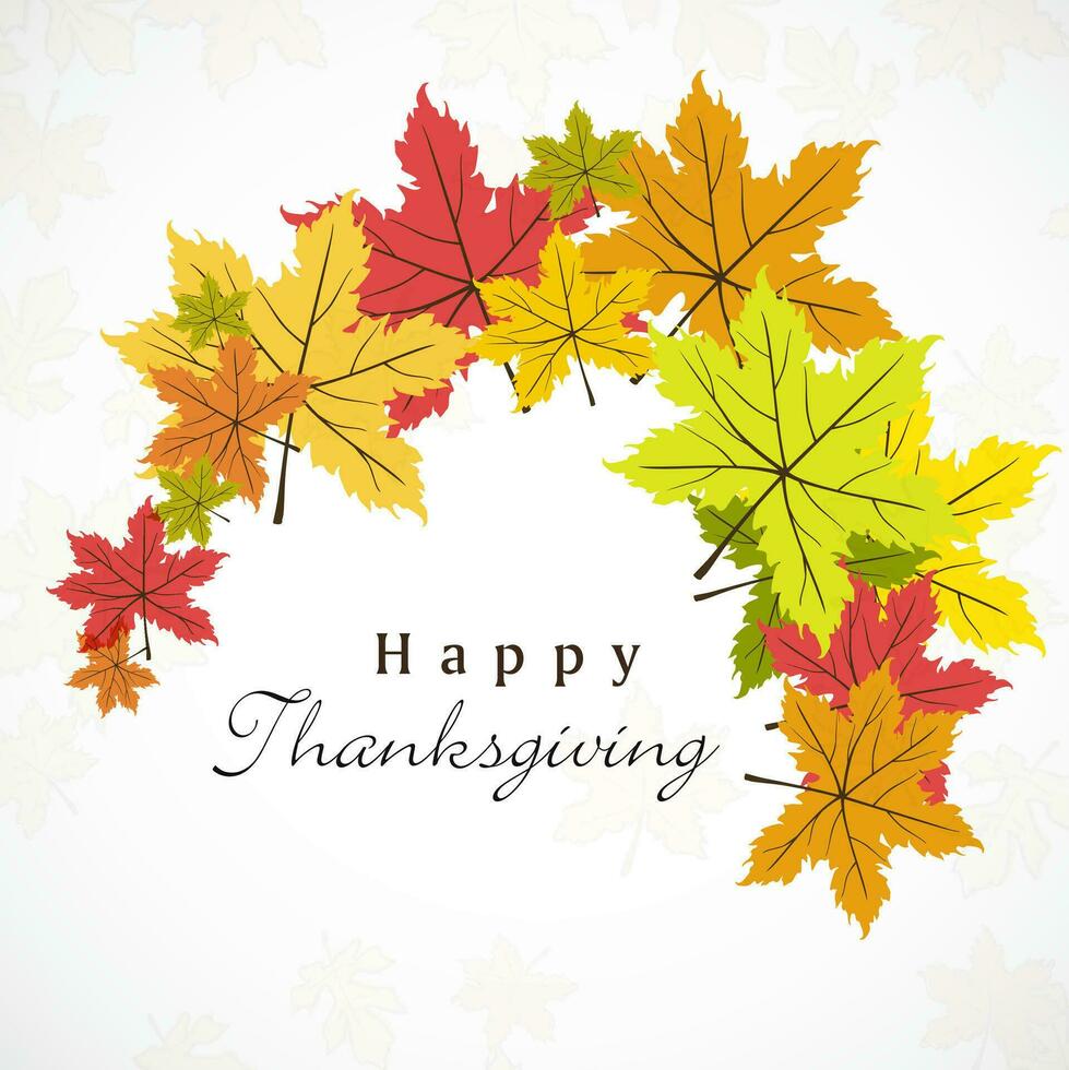 Happy Thanksgiving Background. vector