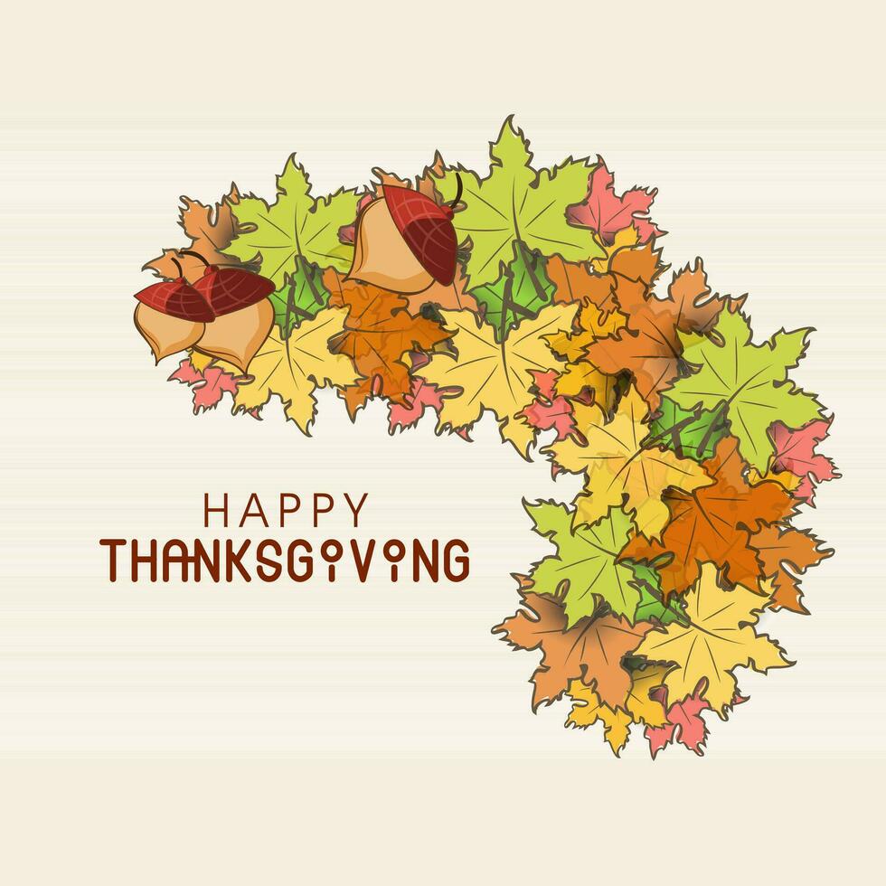 Happy Thanksgiving Background. vector