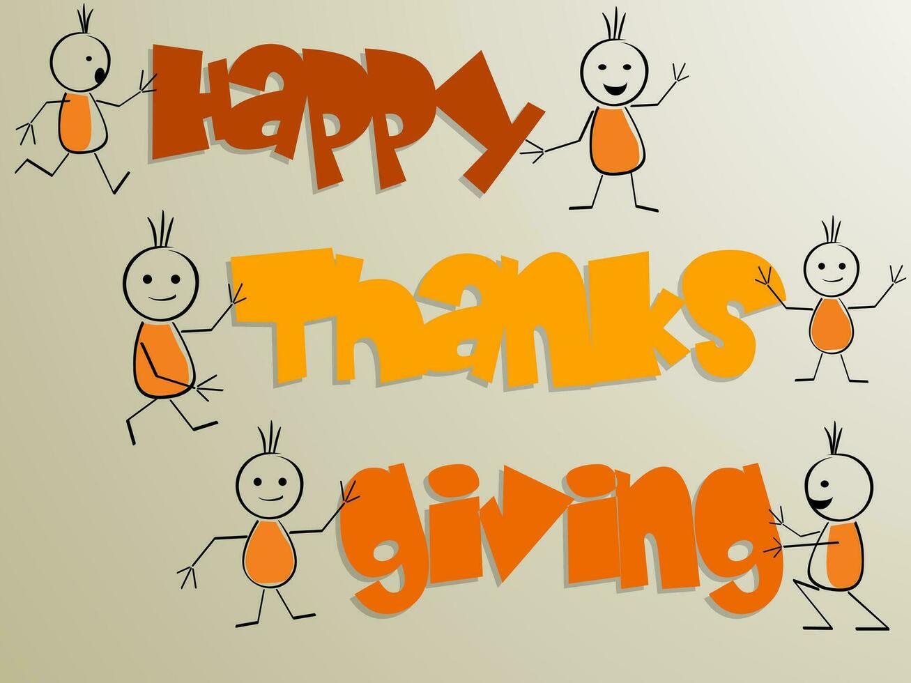 Happy Thanksgiving Background. vector