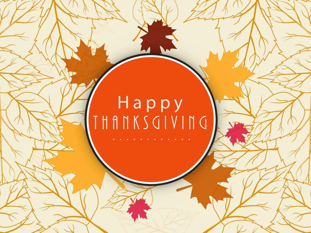 Happy Thanksgiving Background. vector