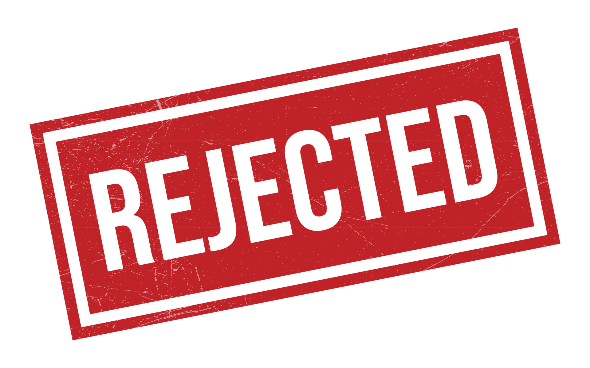 Rejected Stamp Rejected Icon Rejected Proposal Seal Emblem Badge