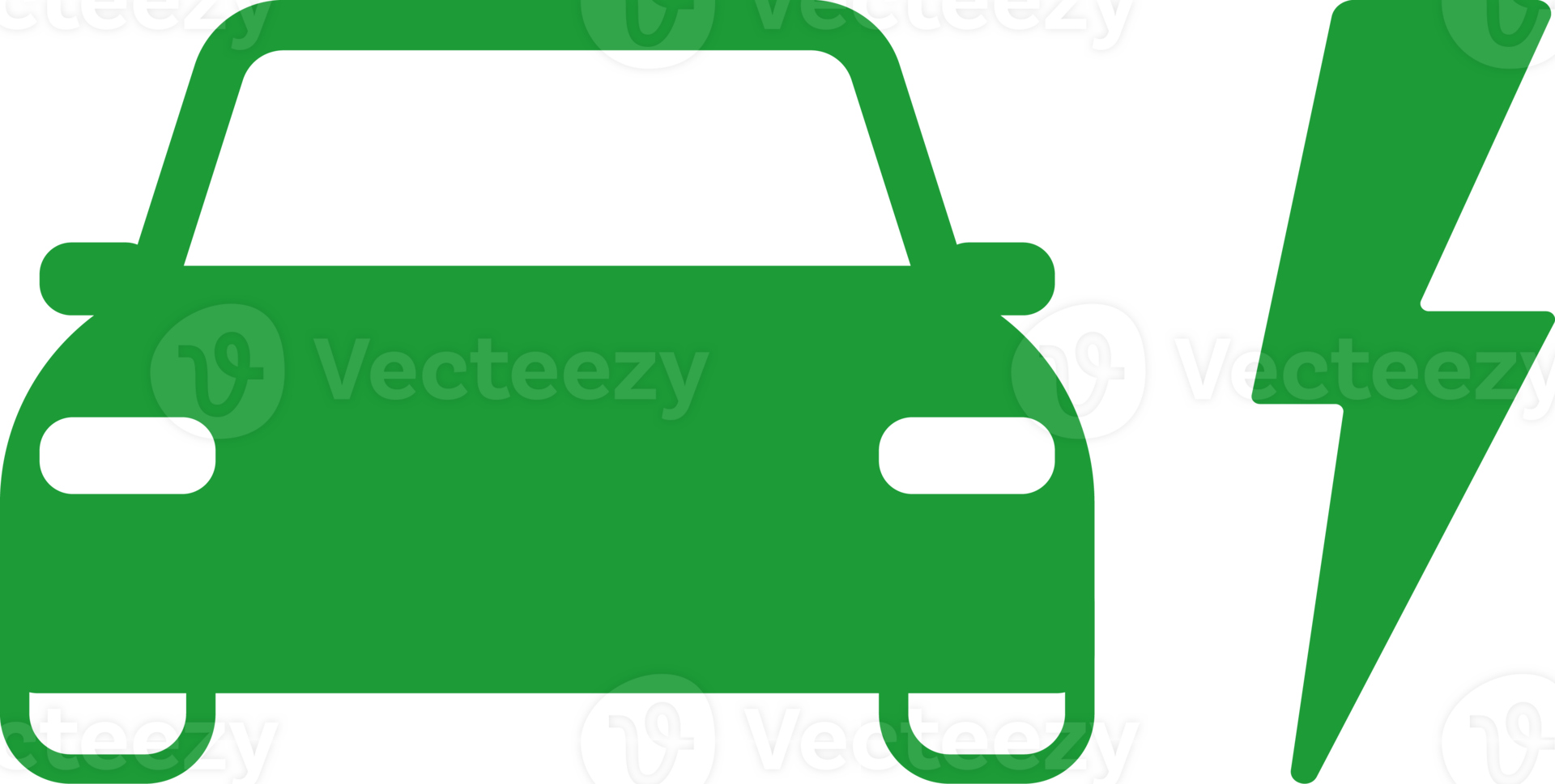 electric car clean energy simple flat icon png
