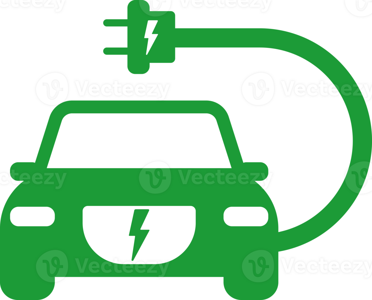 cargando estación para eléctrico coche sencillo plano icono png