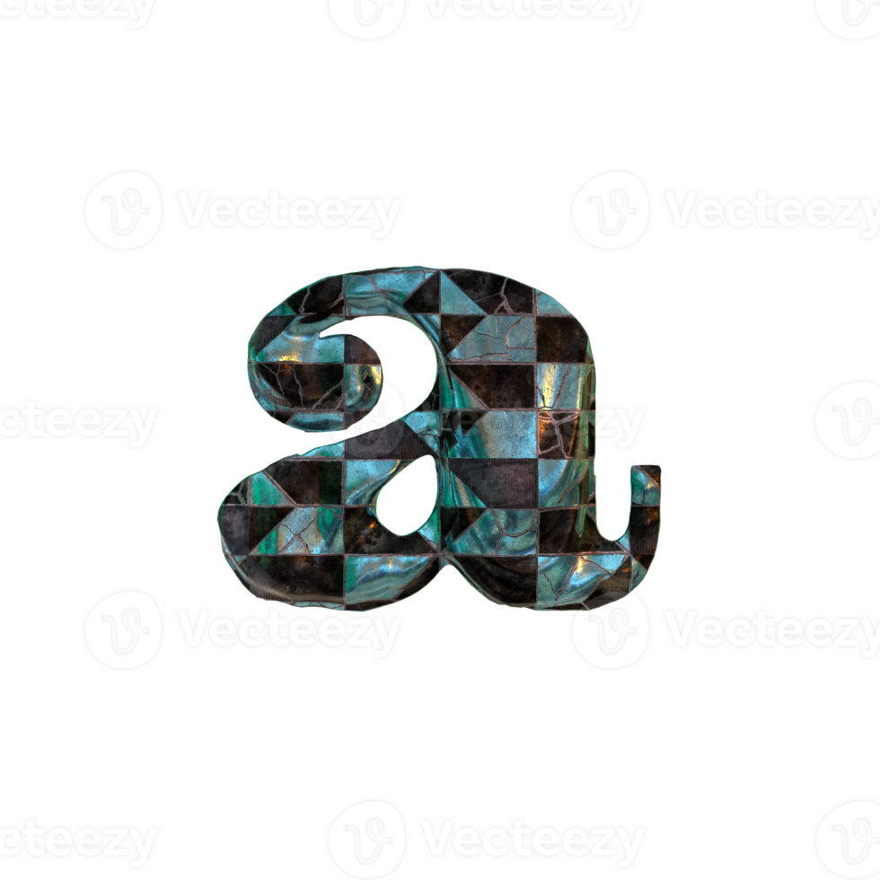 Letter A - Beautiful 3D rendered alphabets.  Best for your graphics and digital arts needs. png