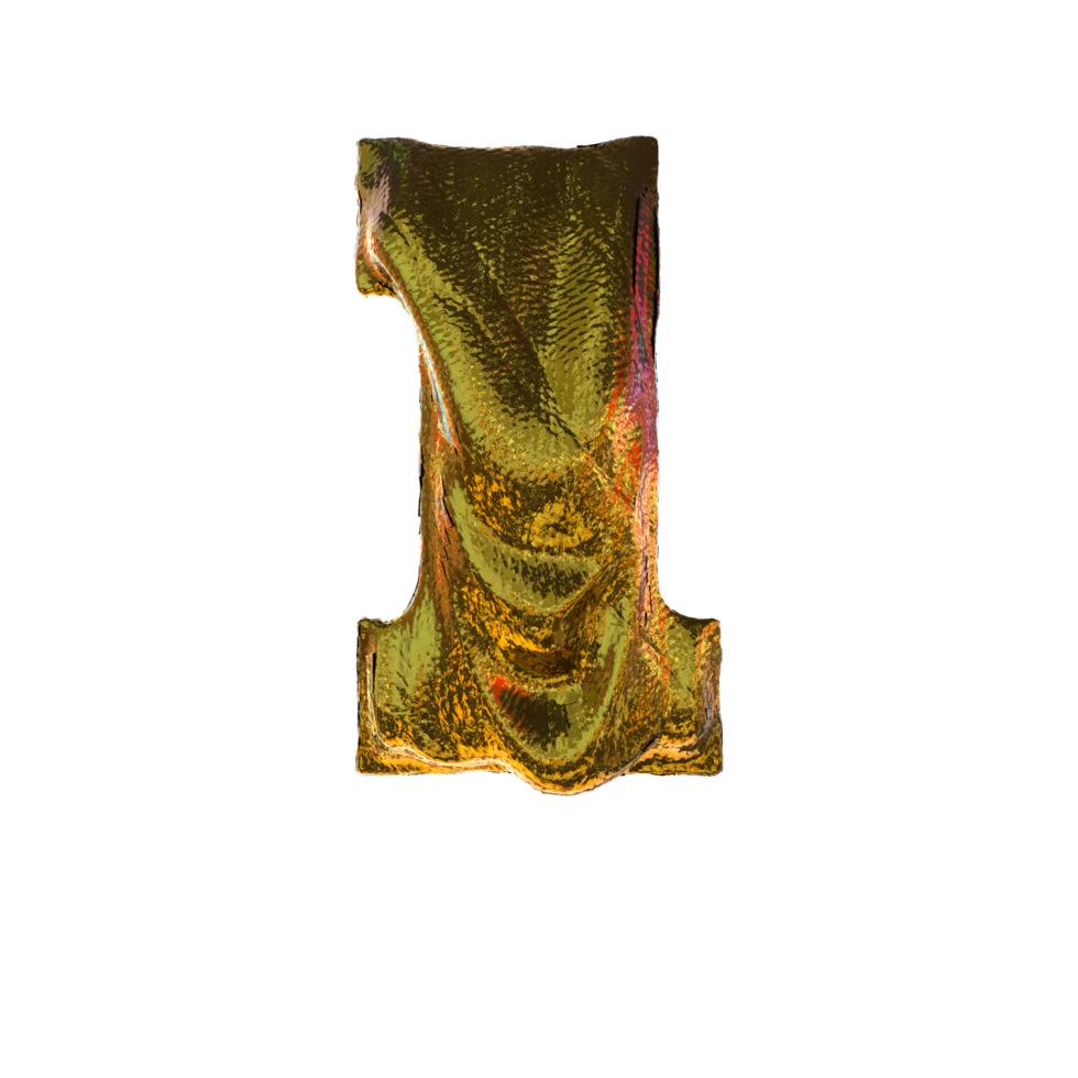 Letter L - Gold 3D letters.  For your graphics and digital arts needs. png