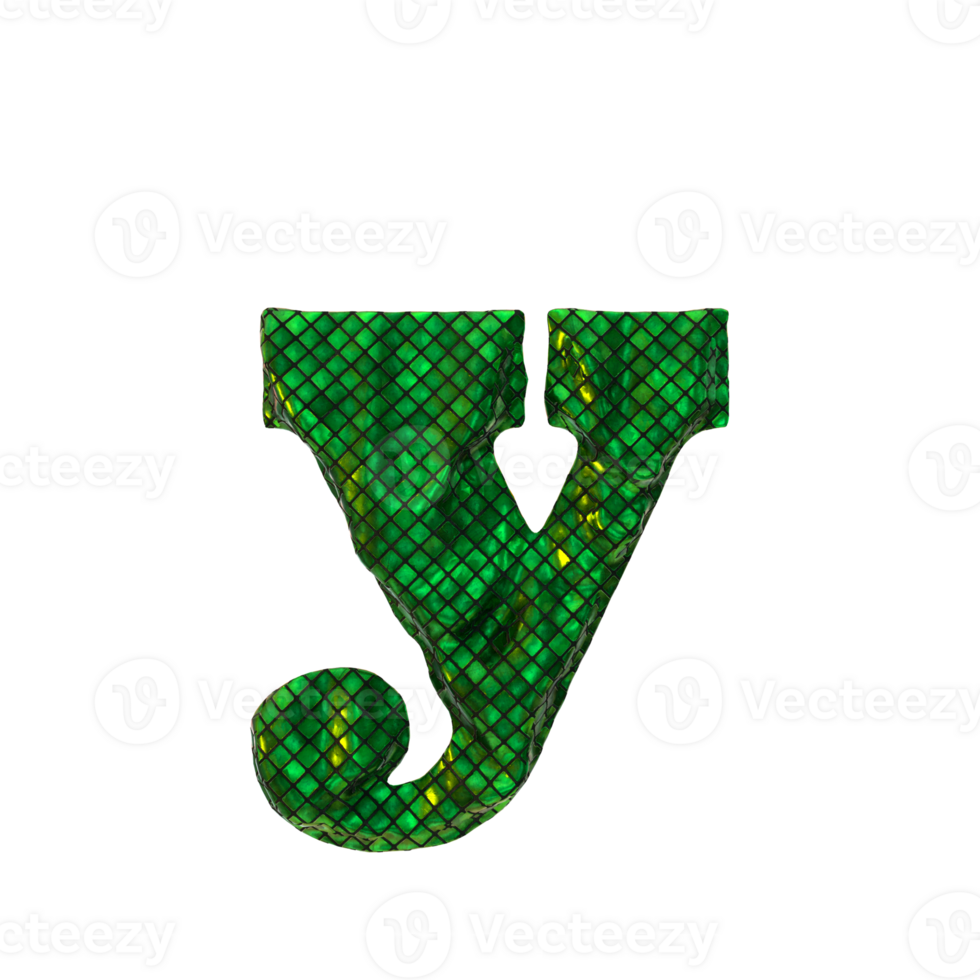 Glittering 3D render letters collection png
