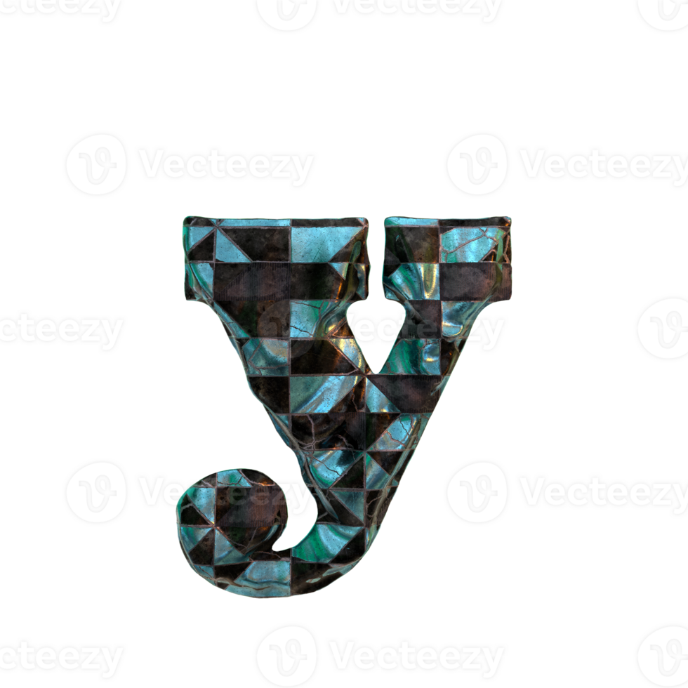 Letter Y - Beautiful 3D rendered alphabets.  Best for your graphics and digital arts needs. png