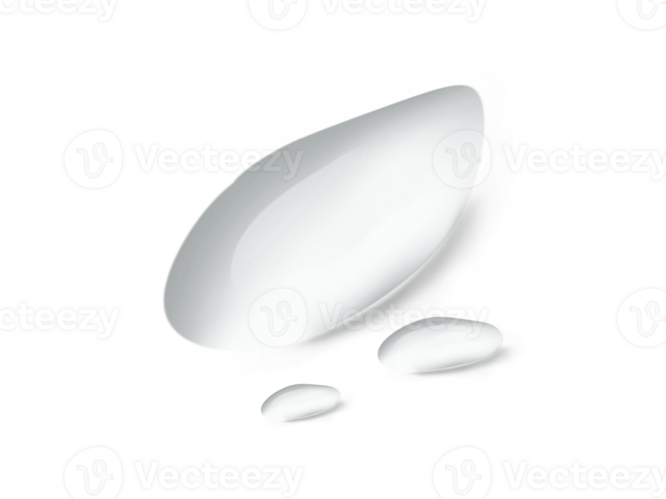 impostato di acqua far cadere forma su trasparenza sfondo png