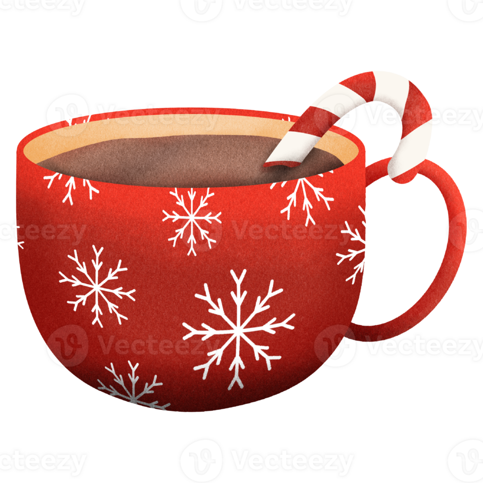 Paper texture Kawaii tea cup png