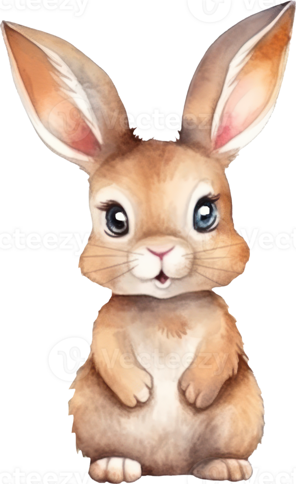 Rabbit Watercolor Illustration. png