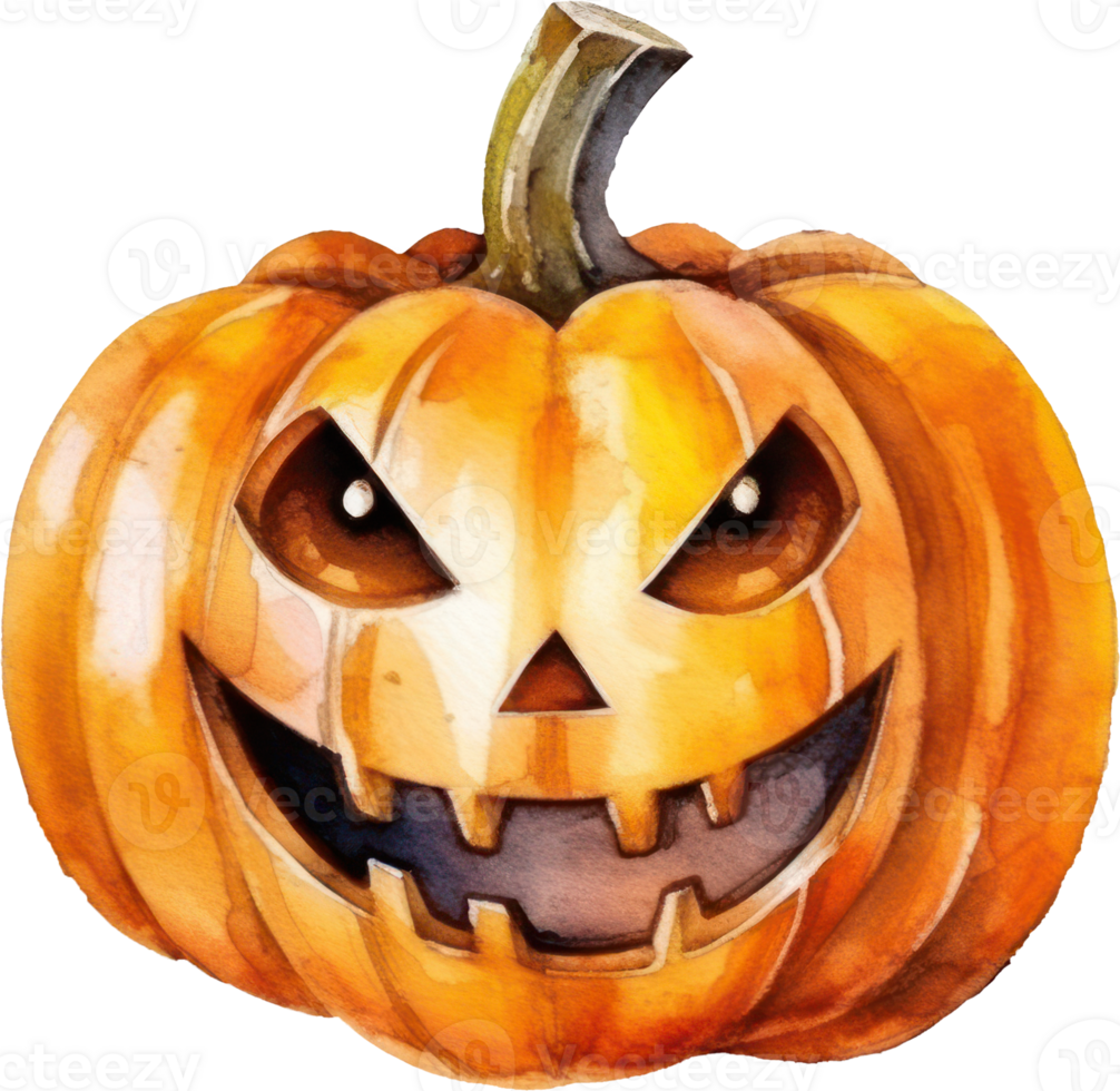 Pumpkin Halloween Watercolor png
