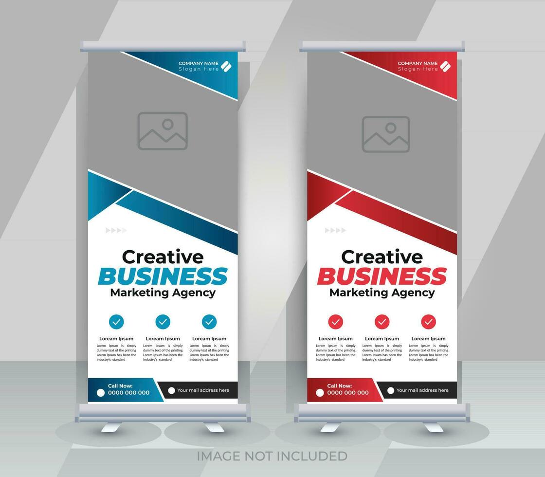 Creative business marketing agency roll up banner design or pull up Creative business marketing agency roll up banner design or pull up