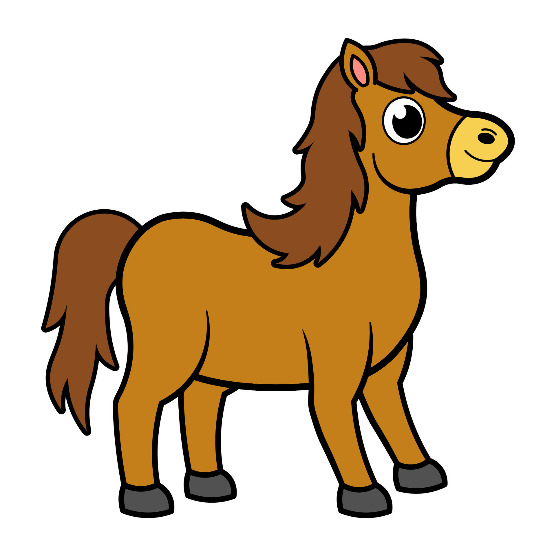 Cute horse vector 24700887 Vector Art at Vecteezy