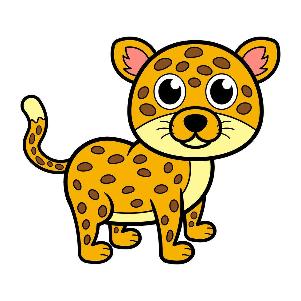 Cute leopard vector 24700941 Vector Art at Vecteezy