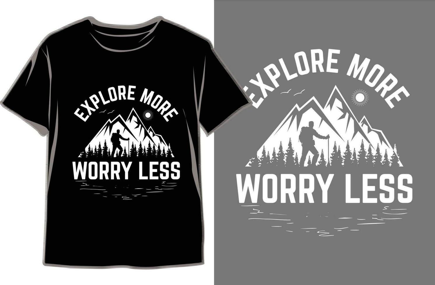 Designing the Ultimate Camping T-Shirt. Camping T shirt Design Vector Graphics