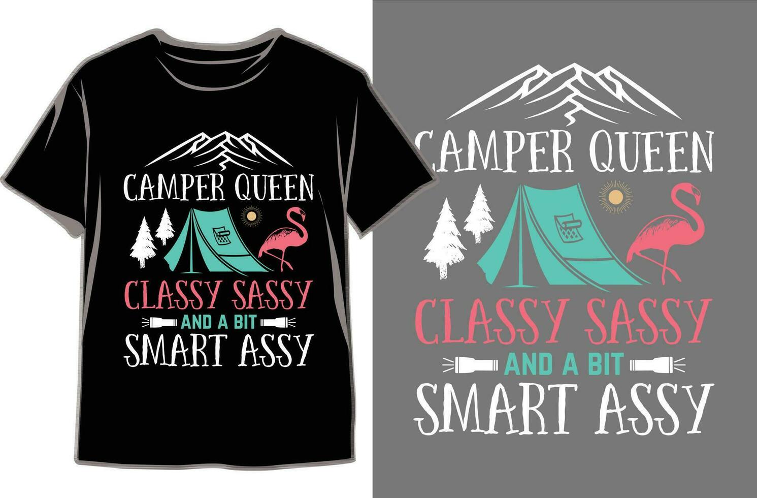 Designing the Ultimate Camping T-Shirt. Camping T shirt Design Vector Graphics