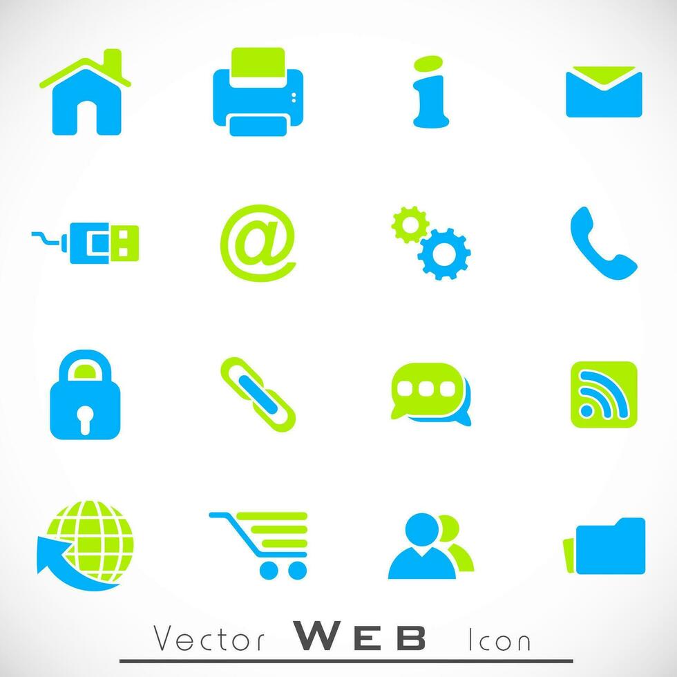 Web mail icons set. Can be used for websites, web applications. email applications or server Icons vector