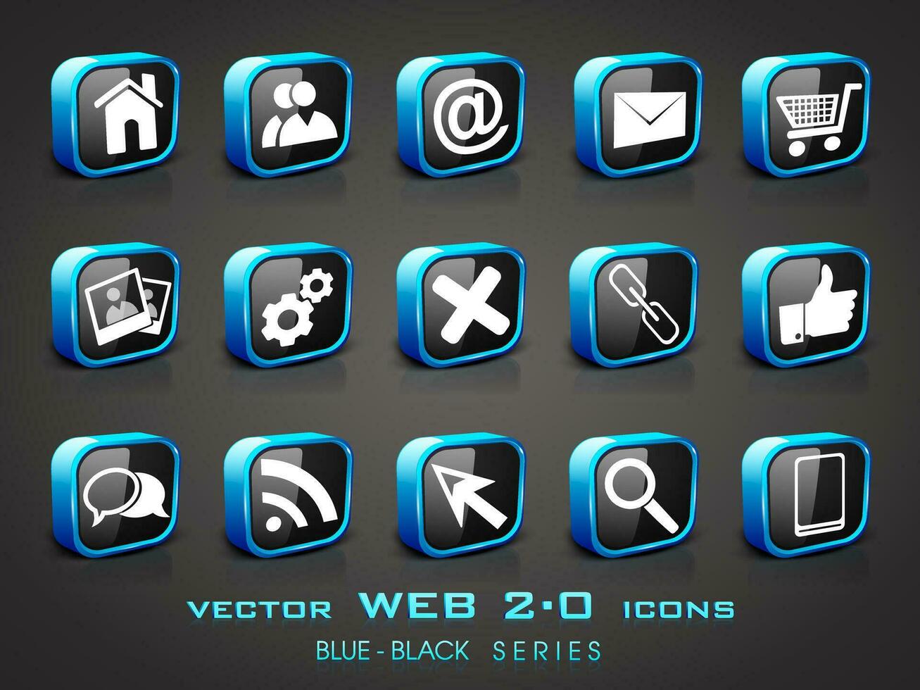 Web mail icons set. Can be used for websites, web applications. email applications or server Icons vector