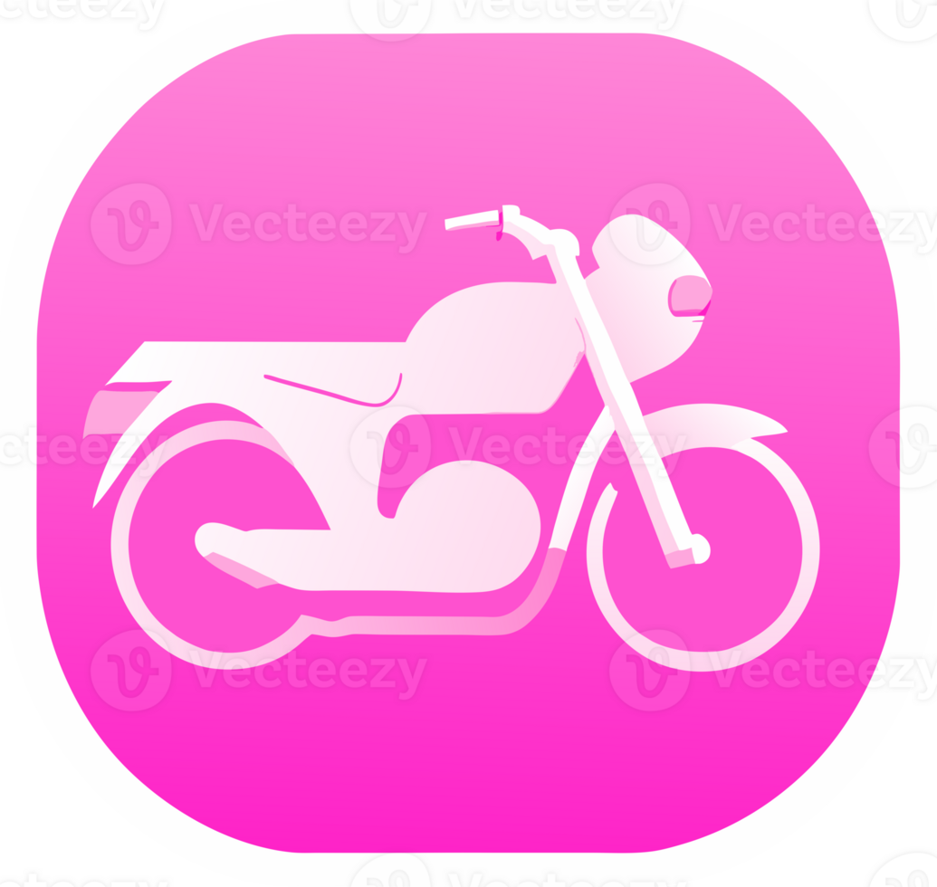 Motorcycle icon. aesthetic png