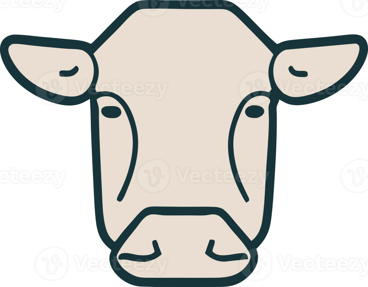 Cow icon. aesthetic png