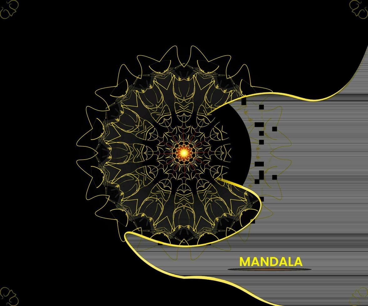 mandala modelo para textil a impresión Listo vector