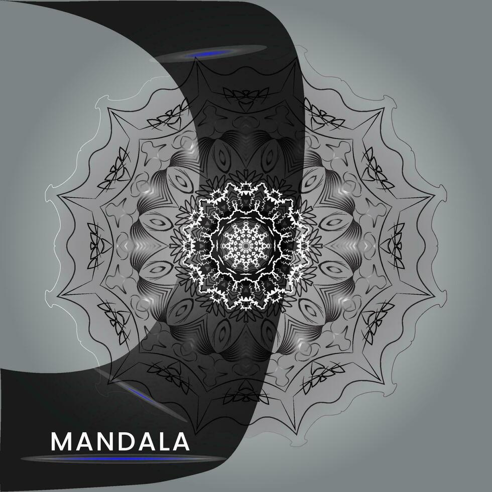 mandala modelo para textil a impresión Listo vector