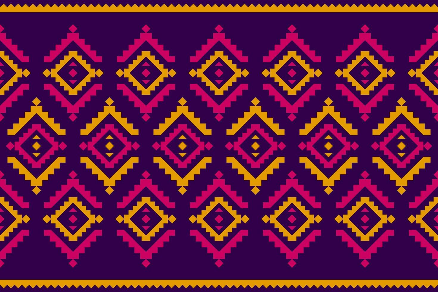 Beautiful ethnic pattern art. Geometric ethnic seamless pattern in tribal, folk embroidery, and Mexican style. vector