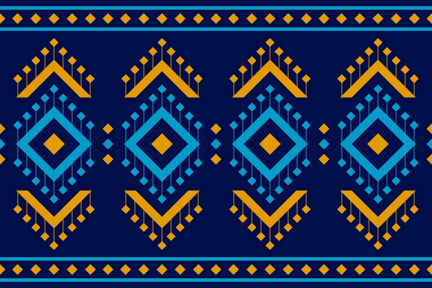 Carpet tribal pattern art. Geometric ethnic seamless pattern traditional. American, Mexican style. vector