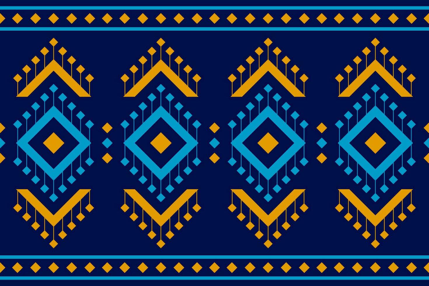 Carpet tribal pattern art. Geometric ethnic seamless pattern traditional. American, Mexican style. vector