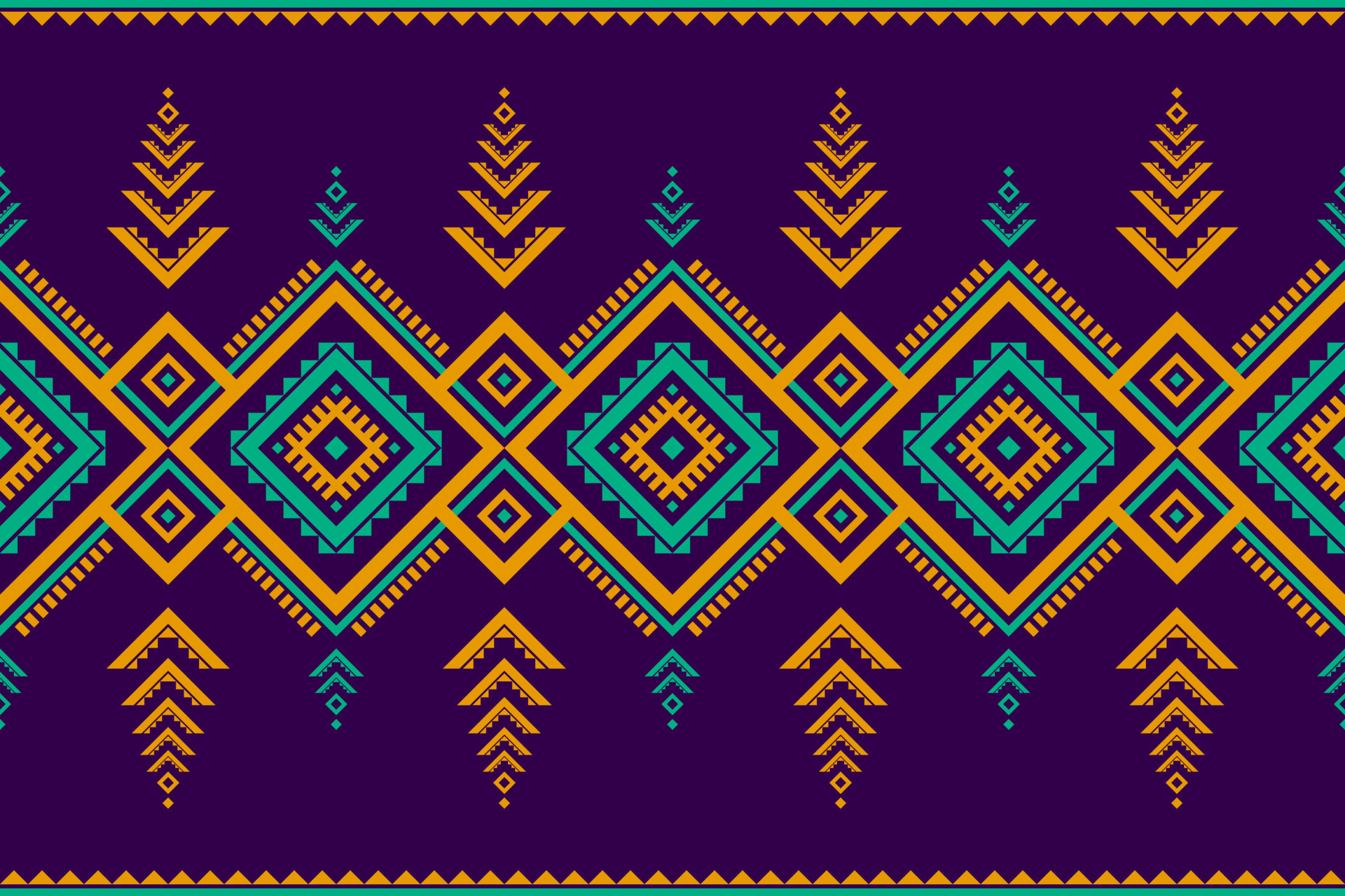 Beautiful ethnic pattern art. Geometric ethnic seamless pattern in ...