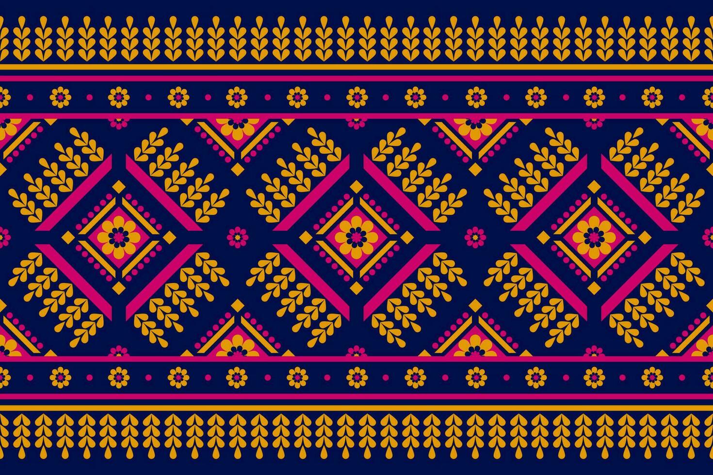 Carpet Mexican style. Geometric ethnic flower seamless pattern traditional. Aztec tribal ornament print. Design for background, illustration, fabric, clothing, carpet, textile, batik, embroidery. vector