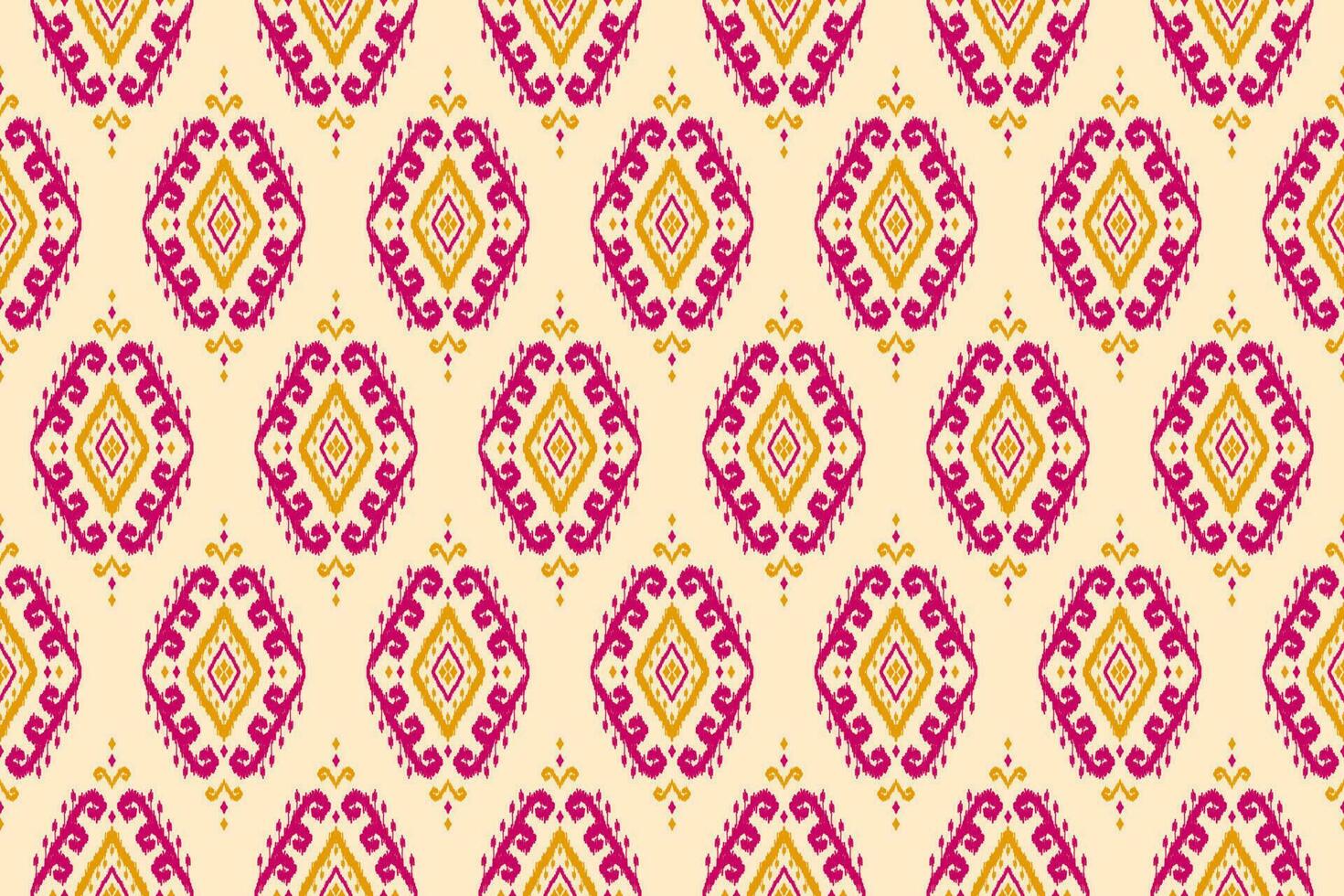 Abstract ethnic ikat background. Ethnic seamless pattern in tribal. Fabric Indian style. vector