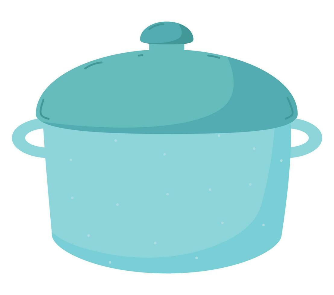 blue pot design over white vector