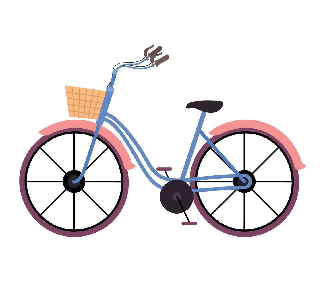 spring bike design over white vector