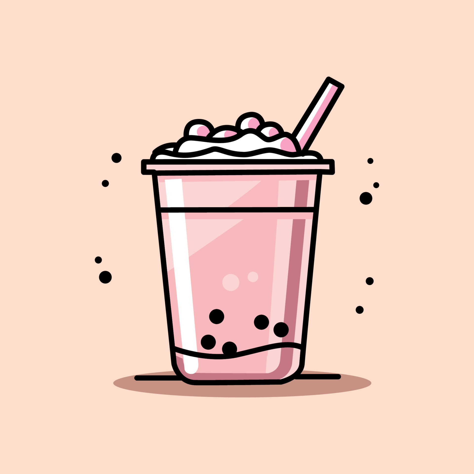 Bubble Milk Tea Cup Design For Milk Tea Ads And Logo Design Template bubble-milk-tea-cup-design-for-milk-tea-ads-and-logo-design-template