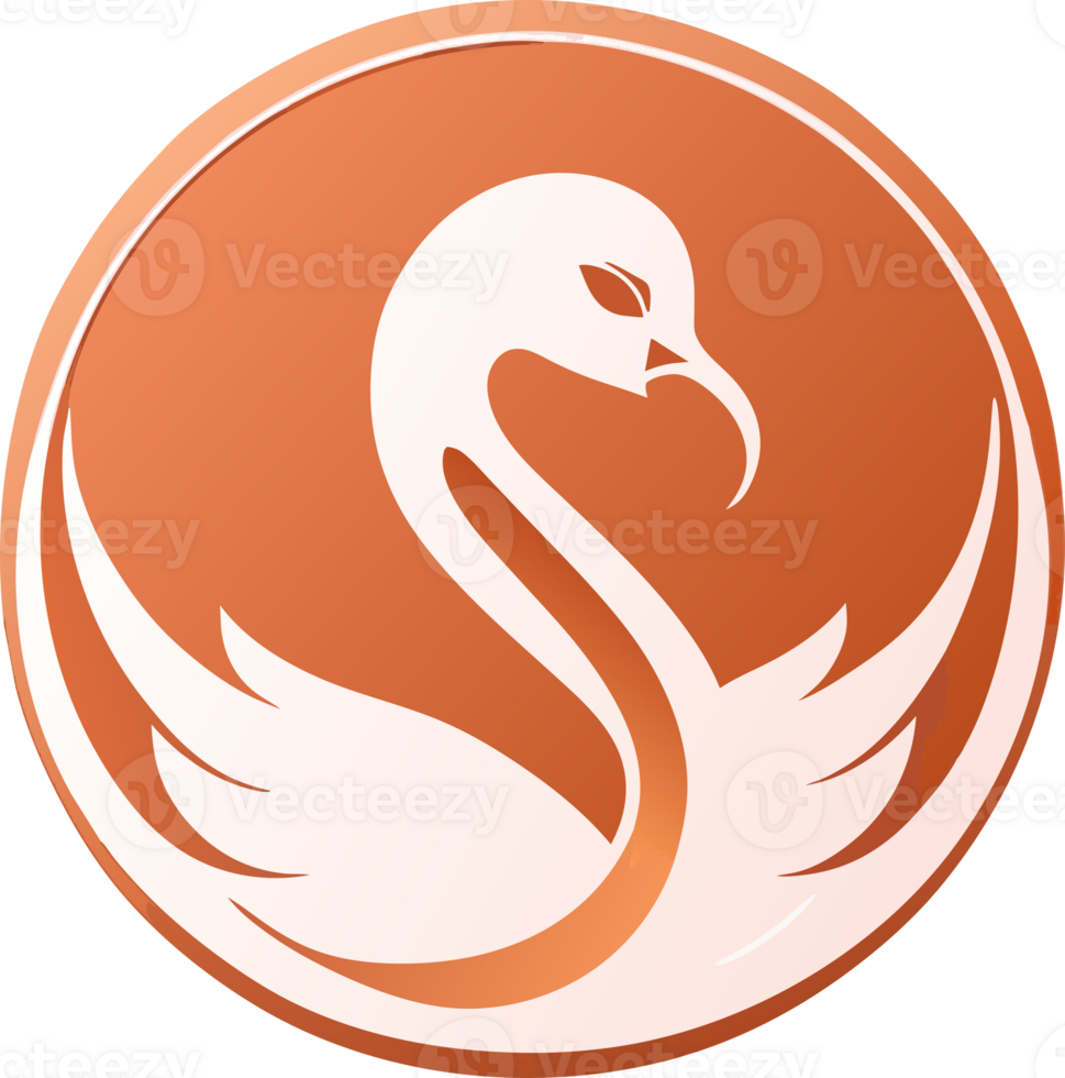 Swan icon. aesthetic png