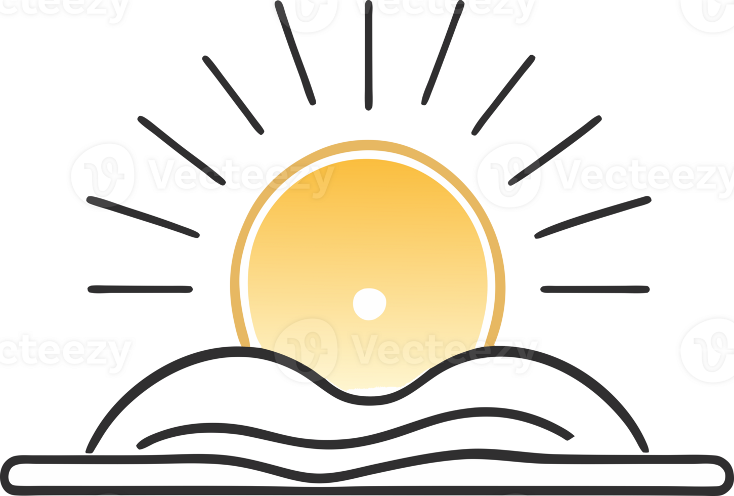 Sun icon. aesthetic png