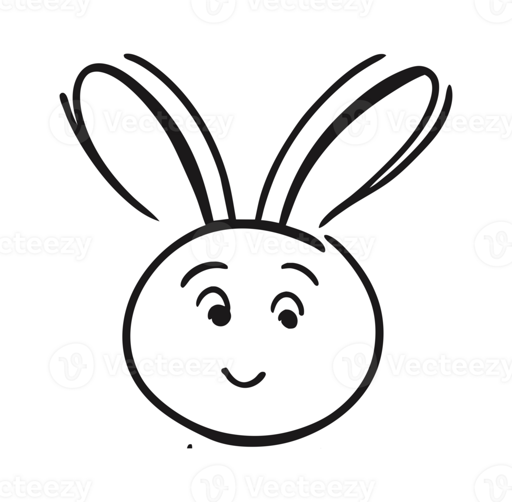 Cute rabbit. aesthetic png